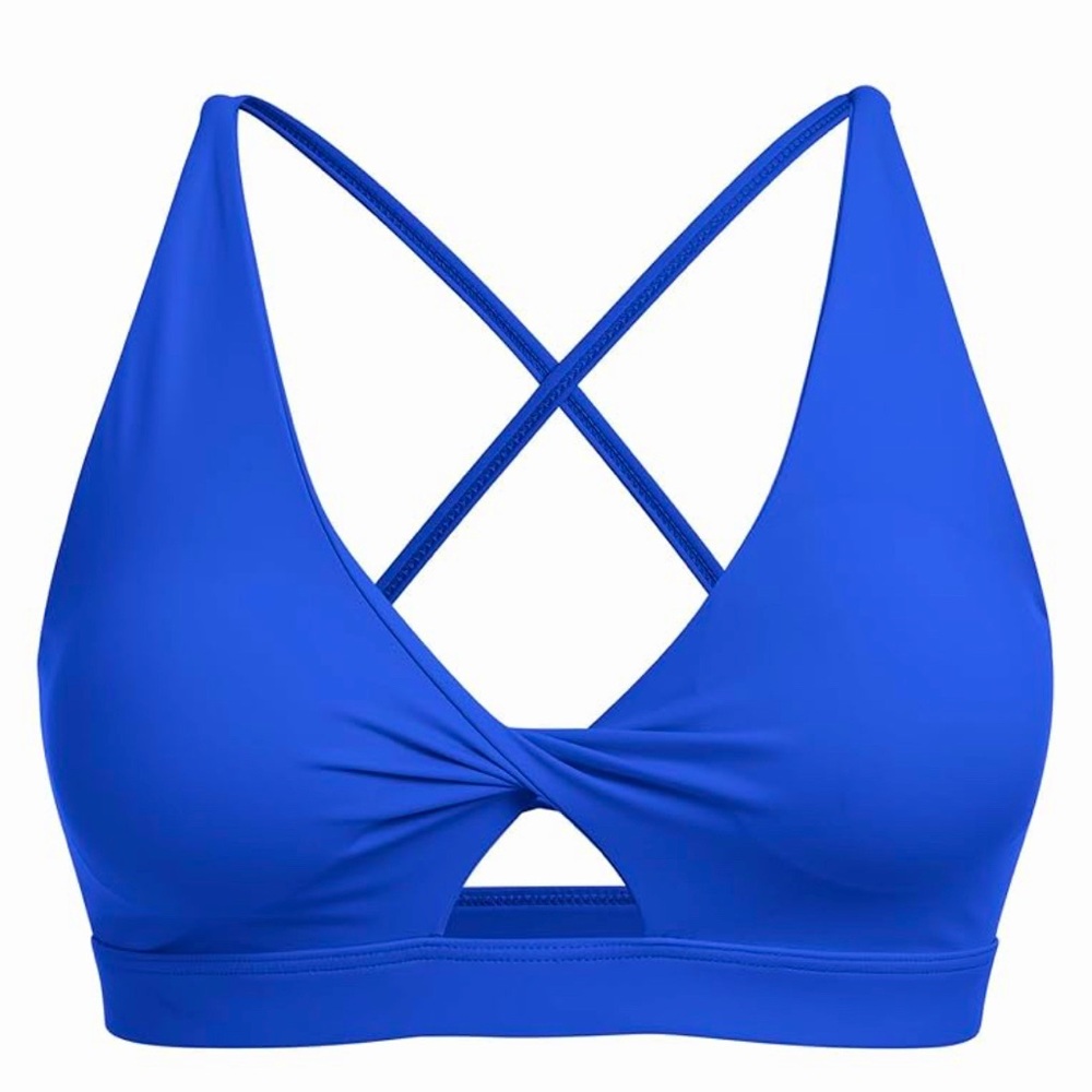 ABOCIW Sports Bra Twist Criss-Cross Back Padded Workout Tank Top M 4-6 NWT